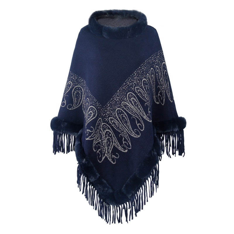 Collar Pullover Tassel Cape S0214 – Ole